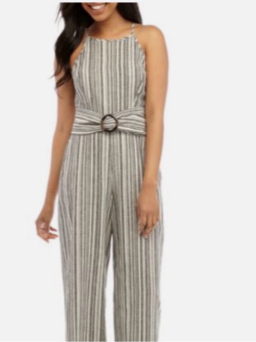 June & Hudson grey jumpsuit. Cropped GUC size large